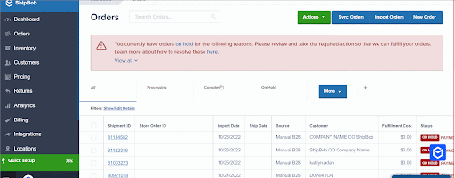 View Shipment Tracking Information