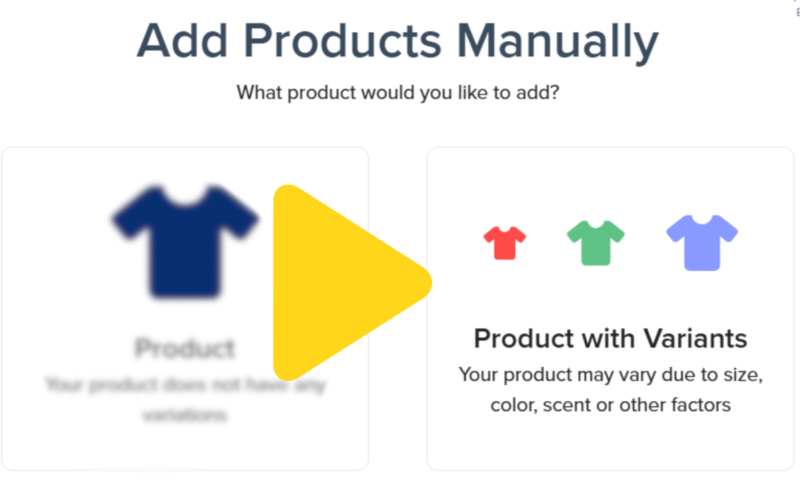Adding Variants to Products